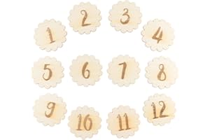 STOBOK Tarjetas Mensuales para Bebés Tarjetas de Número de Mes de Nacimiento Del Bebé Cumpleaños Creativo Infantil Conmemorar Hitos Accesorios de Fotografía 12 Piezas (Números de Encaje)