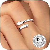 Sterling Silver 3 PC Ring Set Stackable Rings Bowknot Heart Peral Open