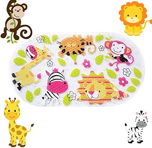 Anlass Kids Cartoon Non Slip Mats Mildew Resistant Non Slip Mats for Children Madagascar
