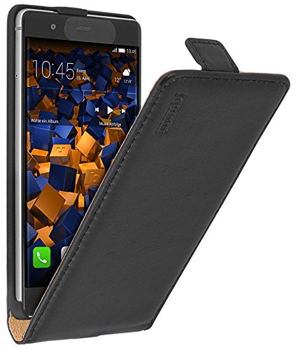 Preisvergleich Produktbild mumbi PREMIUM Leder Flip Case für Huawei P9 Tasche