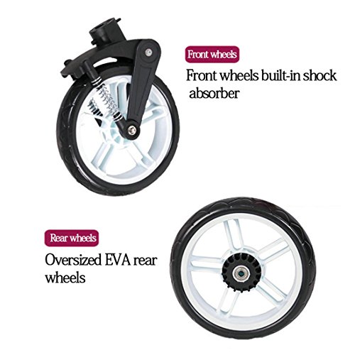 Beautylife66 Baby Storller Kids Pram Trolley Walker Foldable Pushchair Rose