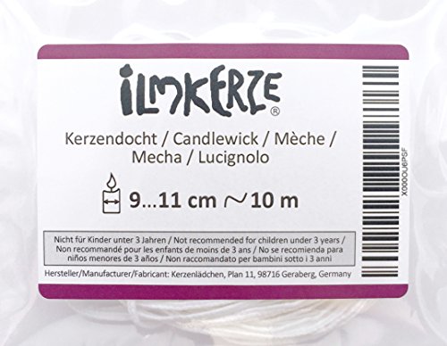 Docht, Kerzen bis 11 cm Durchmesser, Lauflänge 10 m - 2