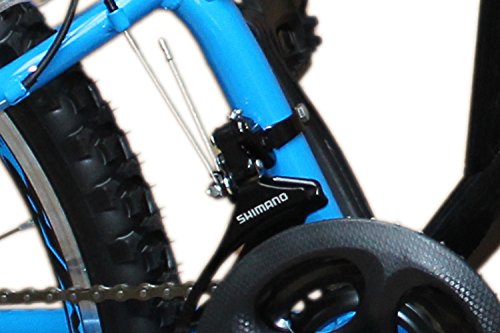 24 ZOLL MOUNTAINBIKE FAHRRAD MIT VOLLFEDERUNG & BELEUCHTUNG 21-GANG SHIMANO OXT BLACK - 4