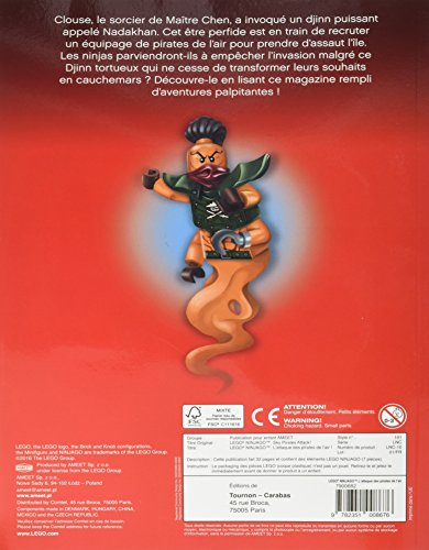 Lego Ninjago Masters of Spinjitzu : L'attaque des pirates de l'air ! Avec une figurine à assembler