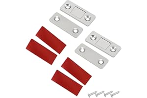 luoshaPUCY 2 Pezzi Calamita Porta, Calamite per Mobili Chiusura, Adesivo Chiusura Magnetica Ultra Sottili Calamita Adesivo per Mobili Serratura Cassetti