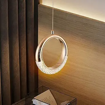 Harold Electricals Half Moon Ring Hanging Pendent Light Suitable for Bedroom, Living Room, Interior Design, Balcony