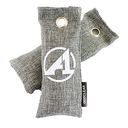 A1 Sports Sacs désodorisants au charbon de bambou, naturels, frais et  parfaits pour les voitures, tiroirs, gants de boxe, chaussures, 100% non toxiques et sans produits chimiques odorants