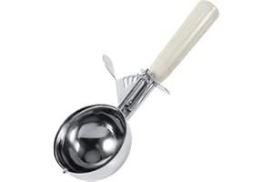 YOSOO Cuchara para cremas heladas de acero inoxidable, cucharas de frutas y verduras, herramienta de cocina de café, 9 tamaños (tamaño: 6,8 cm)