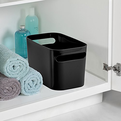 InterDesign 93022EU Una Mülleimer, 25 x 15 x 15 cm, schwarz - 2