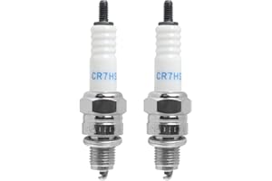 ZESCYHA 2 Pezzi Candela di Accensione Compatibile con NGK CR7HSA/C7HS, Candela Scooter Moto Ricambio ad Alte Prestazioni per Motori a Benzina, Scooter, Moto 4 Tempi, Tosaerba, Generatori, Filetto 10mm