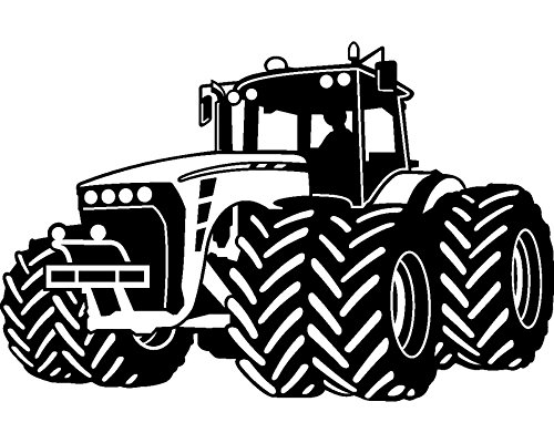 Wandtattoo Trecker Traktor Kinderzimmer Spielzimmer in 9 Größen und 19 Farben (75x48cm königsblau) - 5