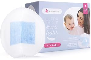 NatureBond Discos absorbentes desechables lactancia Ultra Thin 120 piezas- Almohadillas de lactancia