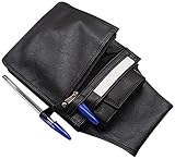 Aussenmaße: 24cm/14cm/1,5cm XXL Profi Kellnerhalfter Kellnerholster Kellnertasche Holster Halfter Gastronomie Gürteltasche Schwarz