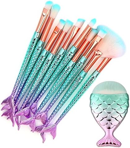SamMoSon New Arrived Makeup Brushes SamMoSon Professional Make Up Foundation Eyebrow Eyeliner Blush Cosmetic Concealer Brushes Kits (11PCS )