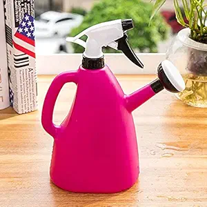 ALOKRUPSWAM Garden Spray Bottle, Gardening Sprinkling Can, Lightweight Plastic Watering Can for Adults or Children (Multicolour) 1 Liter