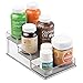 Produktbild mDesign Organizer für Vitamintabletten, Nahrungsergänzungsmittel, Gesundheitsprodukte - 3 Stufen, Metallico/Durchsichtig