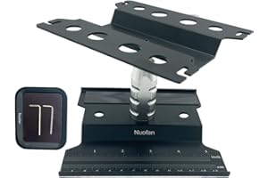 NUOFAN RC Car Work Stand Aluminium Reparatur Workstation mit Schraubablage für 1/10 1/12 1/16 Traxxas Axial Arrma Redcat Crawler Monster Truck