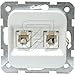 Produktbild EGB Elegant Standard Anschlußdose ISDN 2x RJ11 reinweiß unterputz