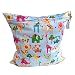 Baby Kleinkind Wasserdichtem Reißverschluss Wiederverwendbare Stoff Windel Tasche w / bunte Eulen Muster Rosa (Style 11)