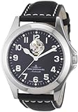 Zeno Watch Basel Herren-Armbanduhr XL Ghandi Analog Automatik Leder 8112U-a1
