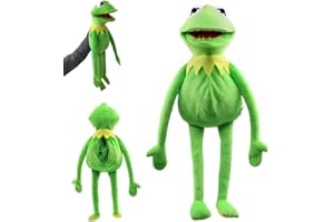 XPJBKC Kermit the Frog Puppet, 60cm Soft Frog Toy, Frog Plush Hand Puppet, Frog Anime Puppets for Children, Cartoon Plush Doll for Kids Adults Birthday