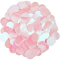 380 Stück 20 Mm Rosa Flache Pailletten, Runde Pail Produktbild-Vorschau 4