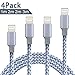 Produktbild Vanzon Lightning Kabel, 4Pack 1M 2M 2M 3M Nylon iPhone Ladekabel iPhone Kabel USB Datenkabel für iPhone X/8/8 Plus/7/7 Plus/6S/6S Plus/6/6 Plus/5/5S/5C/SE, iPad Pro/Air/Mini, iPod Touch 5/6