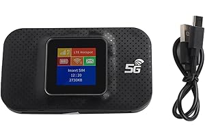 Culnflun WiFi Portátil 4G, Enrutador de Pantalla a Color con Ranura Micro SIM Portátil, Batería De Larga Duración para Emergencias, Apagones Y Cortes De Luz