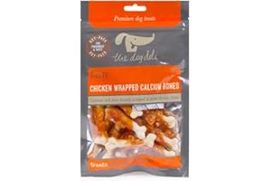 Petface The Dog Deli Premium Dog Treats - Chicken Wrapped Calcium Bones, 100g (Pack of 1)