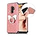 Produktbild Samsung Galaxy S9 Handyhülle,CESTOR Luxus Bling Glänzend Ultra Dünn Weich Flexibel Gel TPU Silikon Hülle,Anti-Kratzer Rückseite Schutz Hülle für Samsung Galaxy S9,Schmetterling-Roségold
