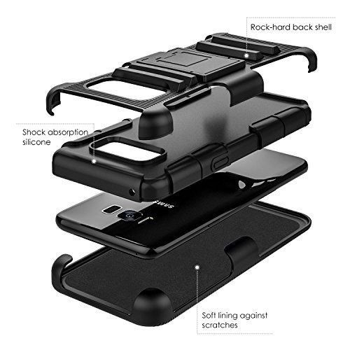 MoKo Samsung Galaxy S8 Funda - Cuerpo de la Resistente Funda Giratoria con Clip de la Correa Resistente Choque de Doble Capa para Samsung Galaxy S8 2017 5 8 Pulgadas Smartphone Negro reviews MoKo Samsung Galaxy S8 Funda - Cuerpo de la Resistente Funda Giratoria con Clip de la Correa Resistente Choque de Doble Capa para Samsung Galaxy S8 2017 5 8 Pulgadas Smartphone Negro