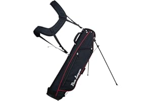 Ben Sayers LTE 6" Pencil Golf Stand Bag | Lightweight Golf Clubs Carry Bag with Dual Shoulder Strap and Lumbar Padding |