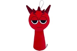 Benolls Sprunki Plushies Merch,Sprunki Plush Toys,Soft Stuffed Animal Pillow Figure Doll Christmas Birthday Gifts for Adult Kids (Red)