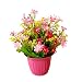 Produktbild LAAT Künstliche Blumen Unechte Blumen Künstliche Topf Künstliche Sträuße Kunstpflanzen Grün Künstliche Pflanzen mit Blumentopf für Familie und Büro Dekoriert