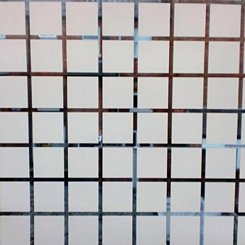 Decoration film white squares 3.5 cm