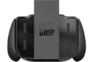 SAVAGE RAVEN by Skull & Co. JoyGrip for Nintendo Switch 2 Joy-Con Controller: Rechargeable Handheld Joystick Remote Control Holder with Interchangeable Grips - Black