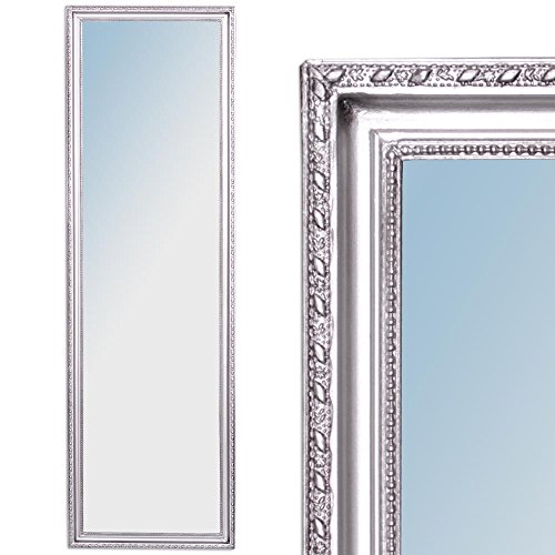 Wandspiegel BAROCK SILBER ANTIK HOLZRAHMEN SPIEGEL 150x40cm Stretto