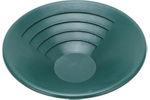 Janzoom Goldwaschpfanne, 260mm 90° Flachrille Goldpfanne Goldwaschwerkzeug für Flüsse für Berggebiete für Bäche