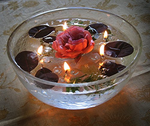 Schwimmlichter – Original Öl-Flämmchen (5 Stück + 1 m Docht + Farbset in einem Geschenkkarton) - 5