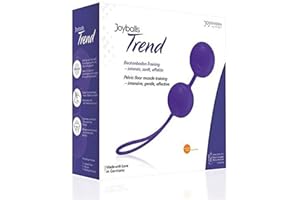 JOYDIVISION Joyballs Trend Duo, Violeta, Bolas de amor originales, Bolas de entrenamiento del suelo pélvico hechas de Silikomed