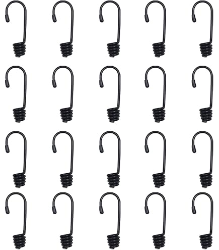 100 PACK SHOCK CORD STEEL RINGS CLAMPS HOG RINGS - View #7