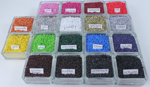 Granulat Dekosand Sand Streudeko Steine Dekosteine, 2 – 3 mm Korngröße, 1kg im Beutel (weiß) - 2
