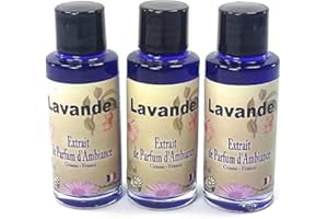 BIZZICO Grenadine Boutique - Lot de 3 extraits de Parfum de Grasse Senteur Lavande