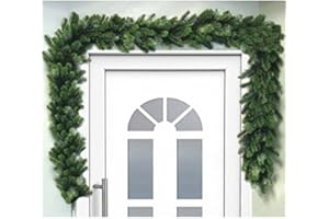 DILUMA | Weihnachtsgirlande 270 cm Voll-PE Tannengirlande Spritzguss Tannenzweig Girlande Weihnachtsdeko wie echt