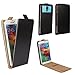 Produktbild Winnovo K56 Smartphone Klappbare Flip Tasche / Schutzhülle mit Kreditkartenfach - Flip Schwarz Nano L