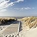 Produktbild Artland Qualitätsbilder I Glasbilder Deko Bilder Eva Gruendemann Nordseestrand auf Langeoog - Steg Landschaften Strand Fotografie Creme 50 x 50 x 1,1 cm A6WY