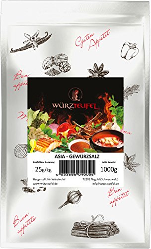 Preisvergleich Produktbild Asia - Gewürzsalz, asiatische Wok Gewürzmischung. Asia-Grillgewürz. Beutel 1000g. (1KG)