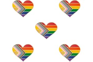SINWINKORI LGBT-Pride-Abzeichen Anstecknadel Brosche (Intersex Heart)