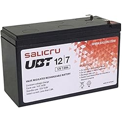 Salicru UBT 12/7 Batería AGM Recargable de 7 Ah / 12 V - Baterías para Sistemas ups (Sealed Lead Acid (VRLA), Negro, 7 Ah, 12 V, 1 Pieza(s), 5 año(s))