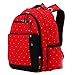 Happy Cherry Women's Multi-function Large Waterproof Mummy Travel Backpack Diaper Nappy Bag Red Dot